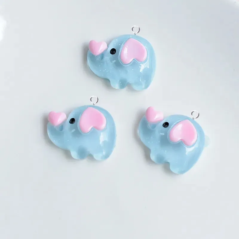 10Pcs Cute Animals Frog Bear Cat Dinosaur Rabbit Charms for Earrings Bracelet Hairpin DIY Jewelry Making Gift Kawaii Pendants