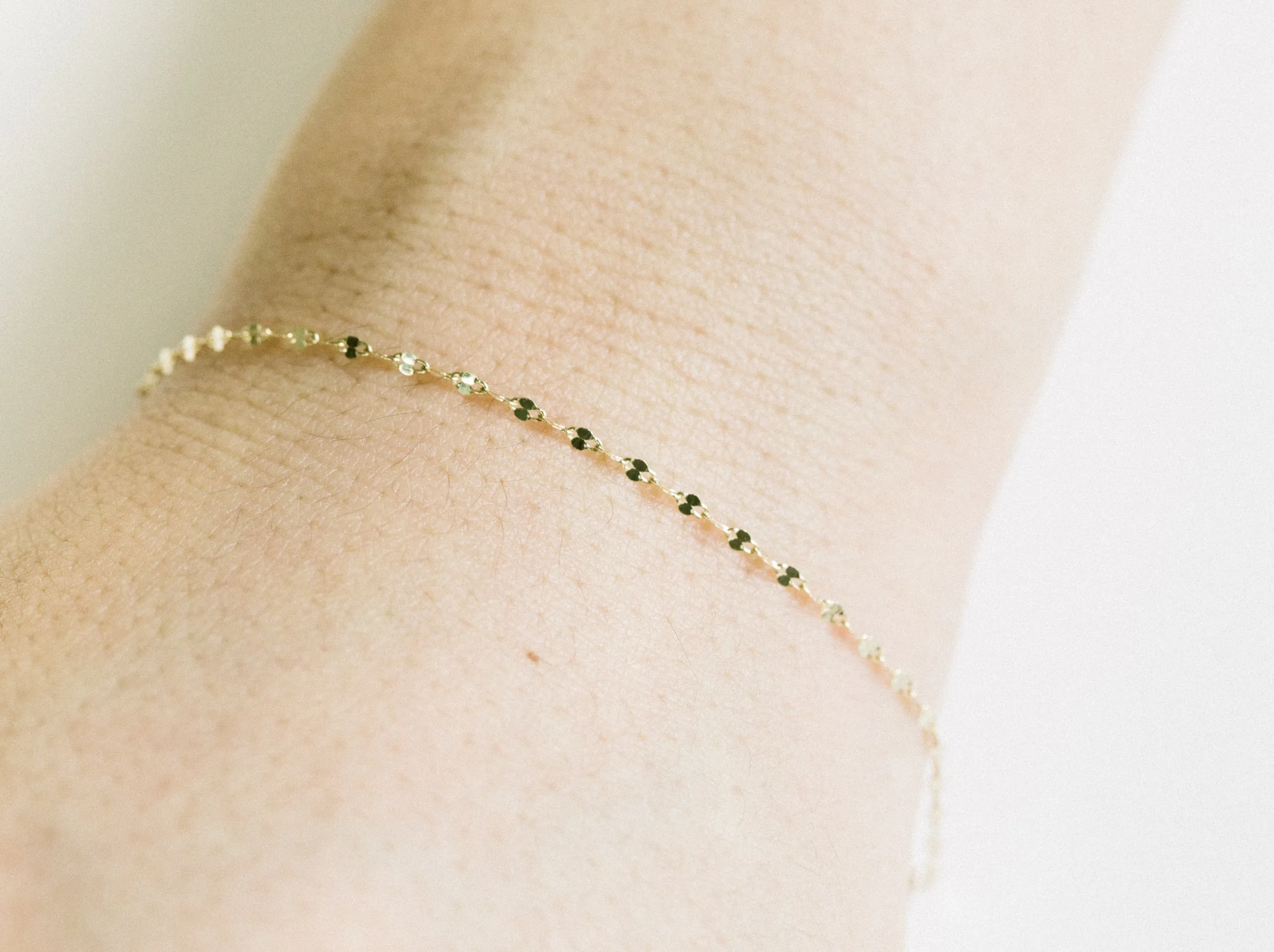 14K Gold Mother's Bridesmaid Gift Cute Personalized Dragonfly Chain Anklet Bracelet