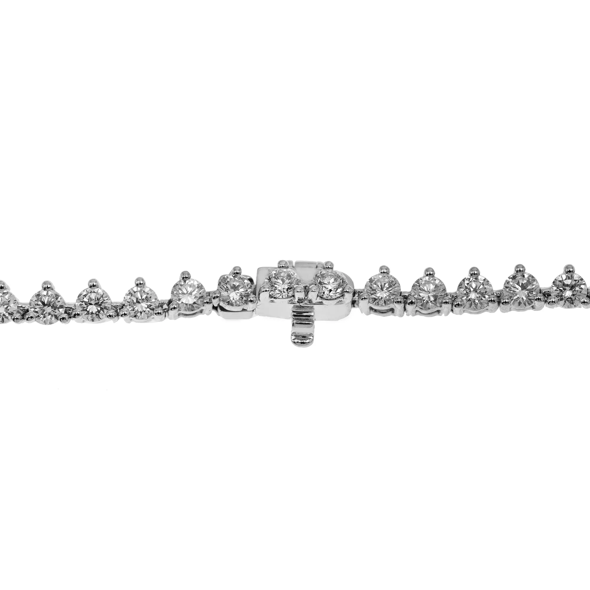 14K White Gold & Diamond Solitaire Necklace (26.9gm)