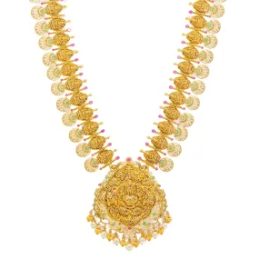 22K Yellow Gold & Multi-Stone Layered Necklace (150.7gm)