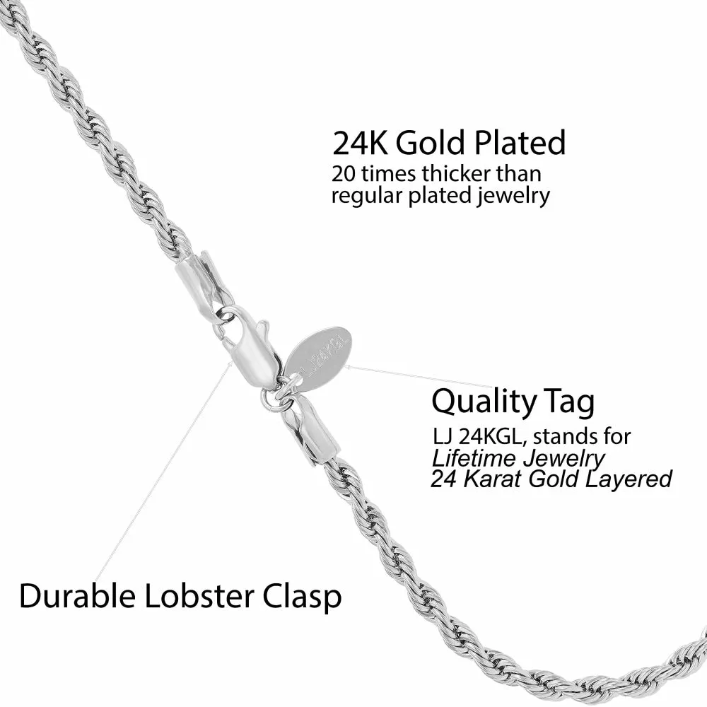 4mm Rope Chain Bracelet