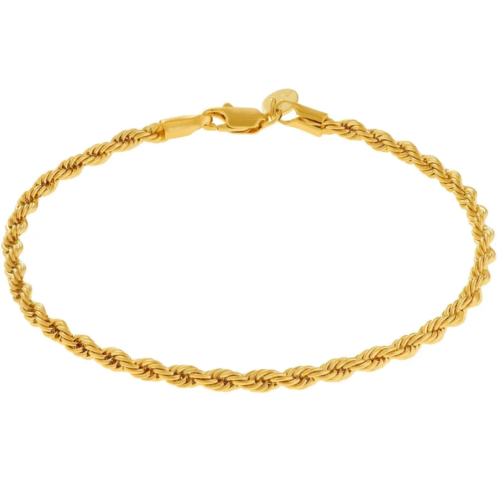 4mm Rope Chain Bracelet