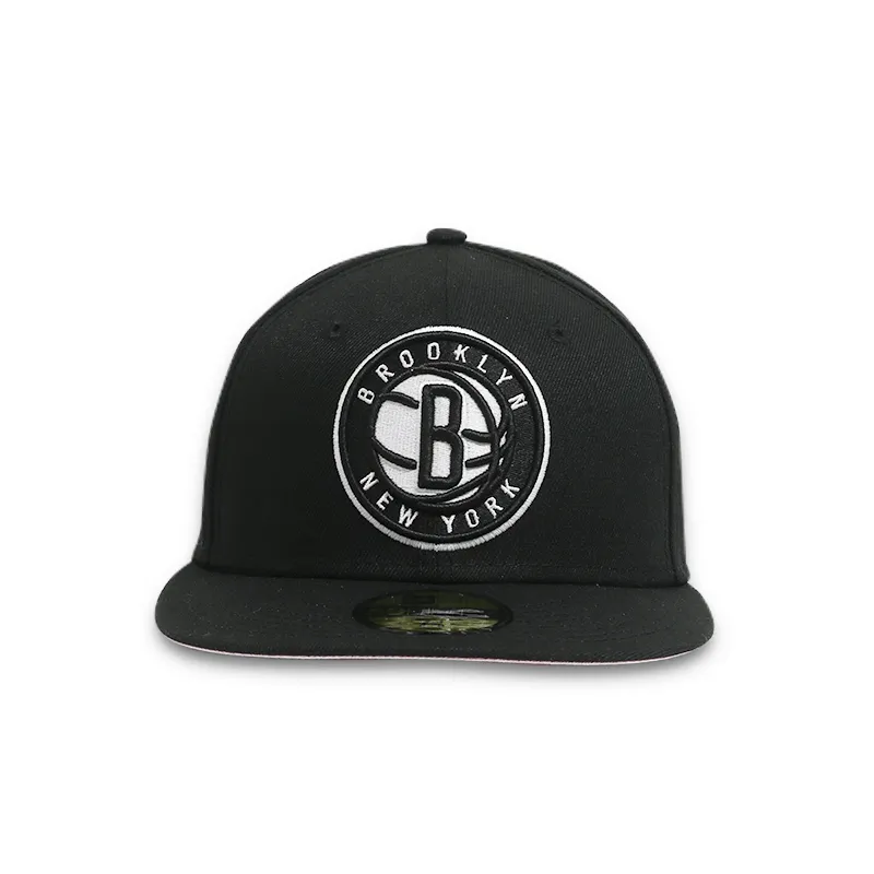 [70625155] Brooklyn Nets Eastern Conference Patch Black Men's Fitted Hats