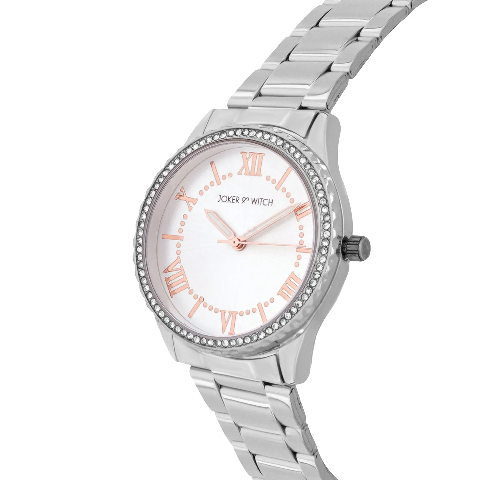 Adrenalina All Silver Metallic Strap Watch