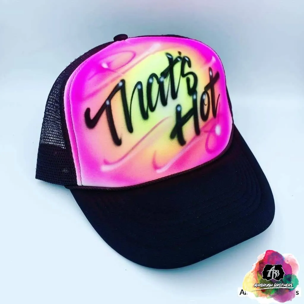 Airbrush Hat Swirl Design