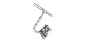 Alaskan Malamute Tie Tack Jewelry Sterling Silver Handmade Dog Tie Tack MAL2H-TT