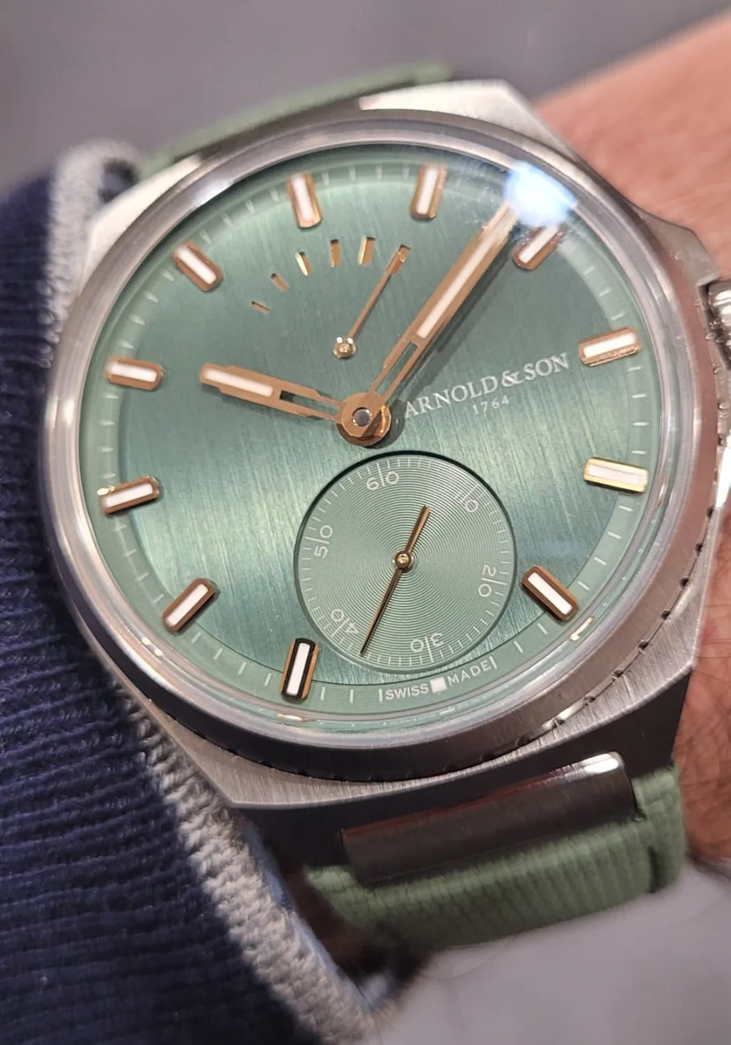 Arnold & Son Longitude Titanium Fern Green