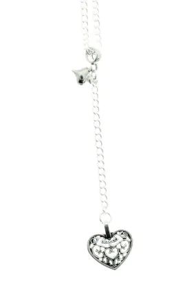 AVBeads Heart Pendant on 24 Y Chain Necklace JWL-NLH24-H5