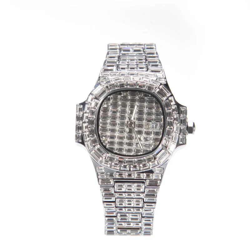 Baguatte CZ Diamond Watch