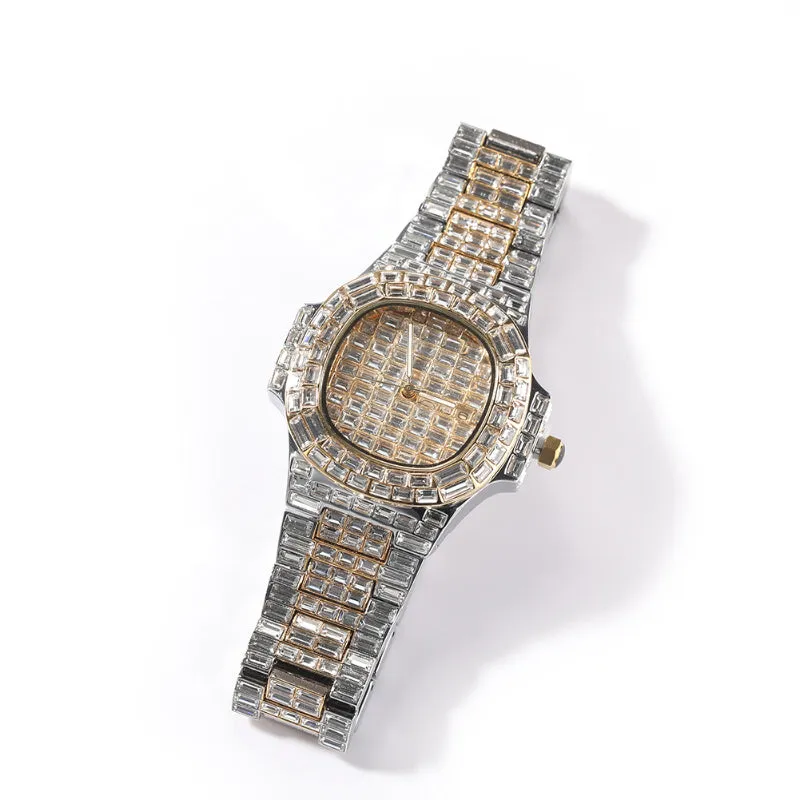 Baguatte CZ Diamond Watch