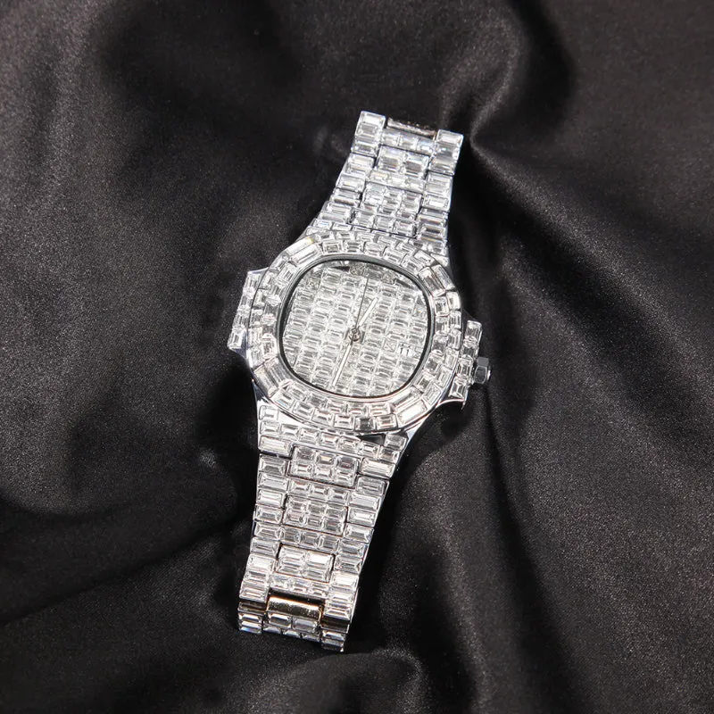 Baguatte CZ Diamond Watch