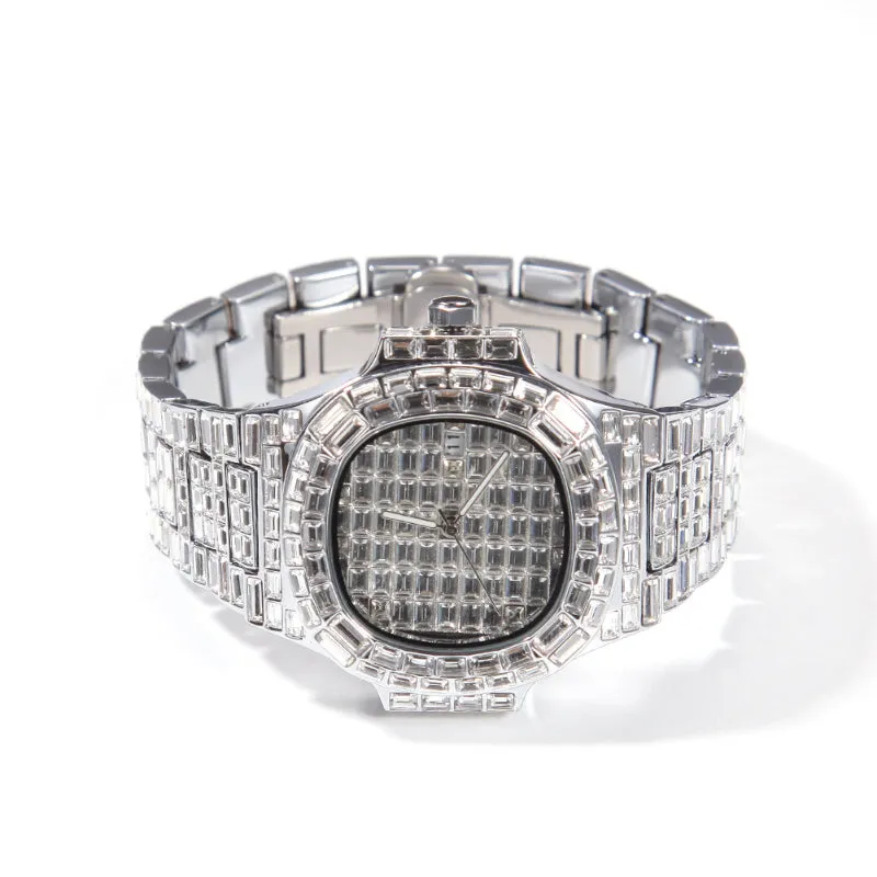 Baguatte CZ Diamond Watch