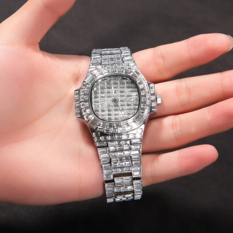 Baguatte CZ Diamond Watch