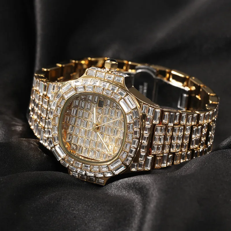 Baguatte CZ Diamond Watch