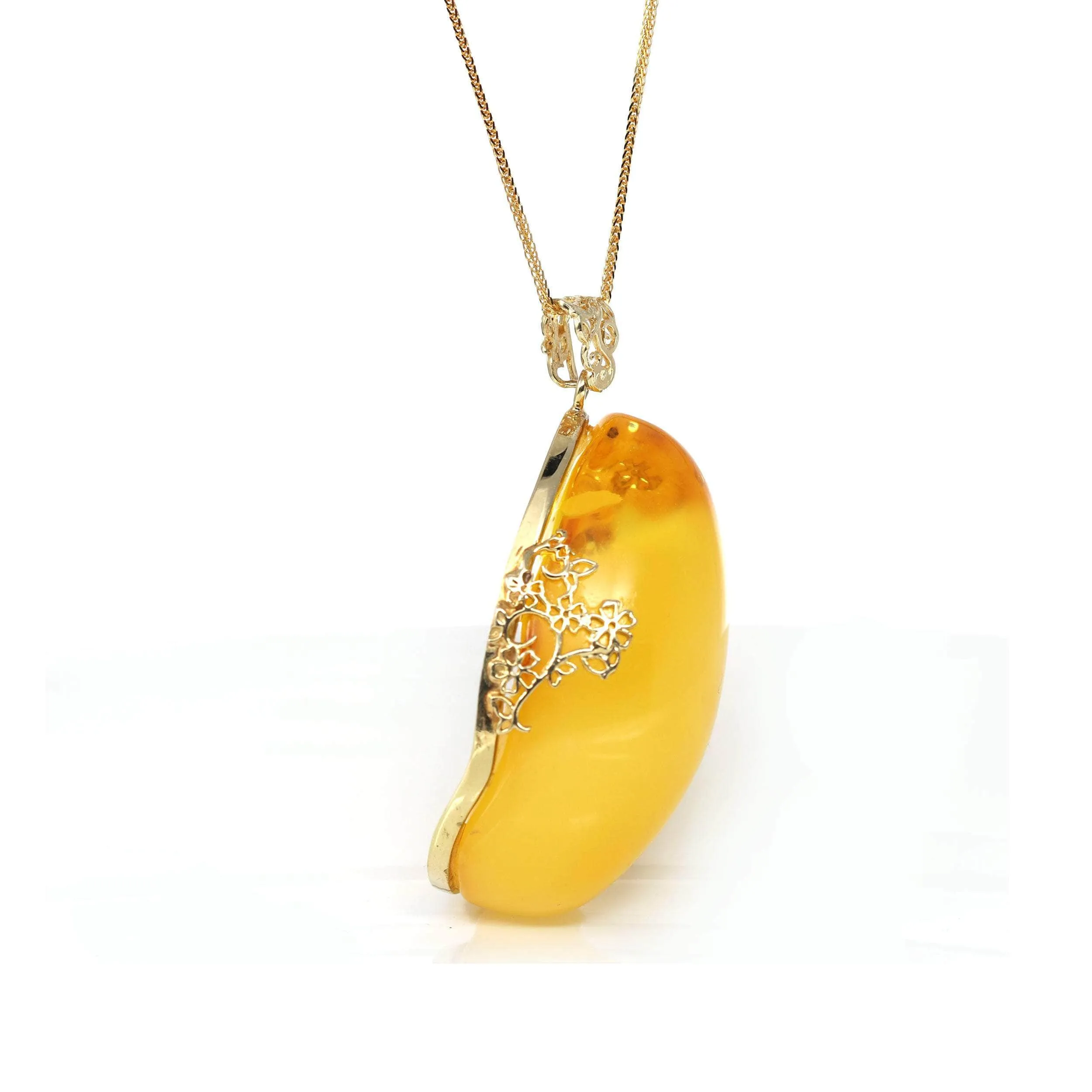 Baikalla? Sterling Silver Exquisite Poland Amber Pendant