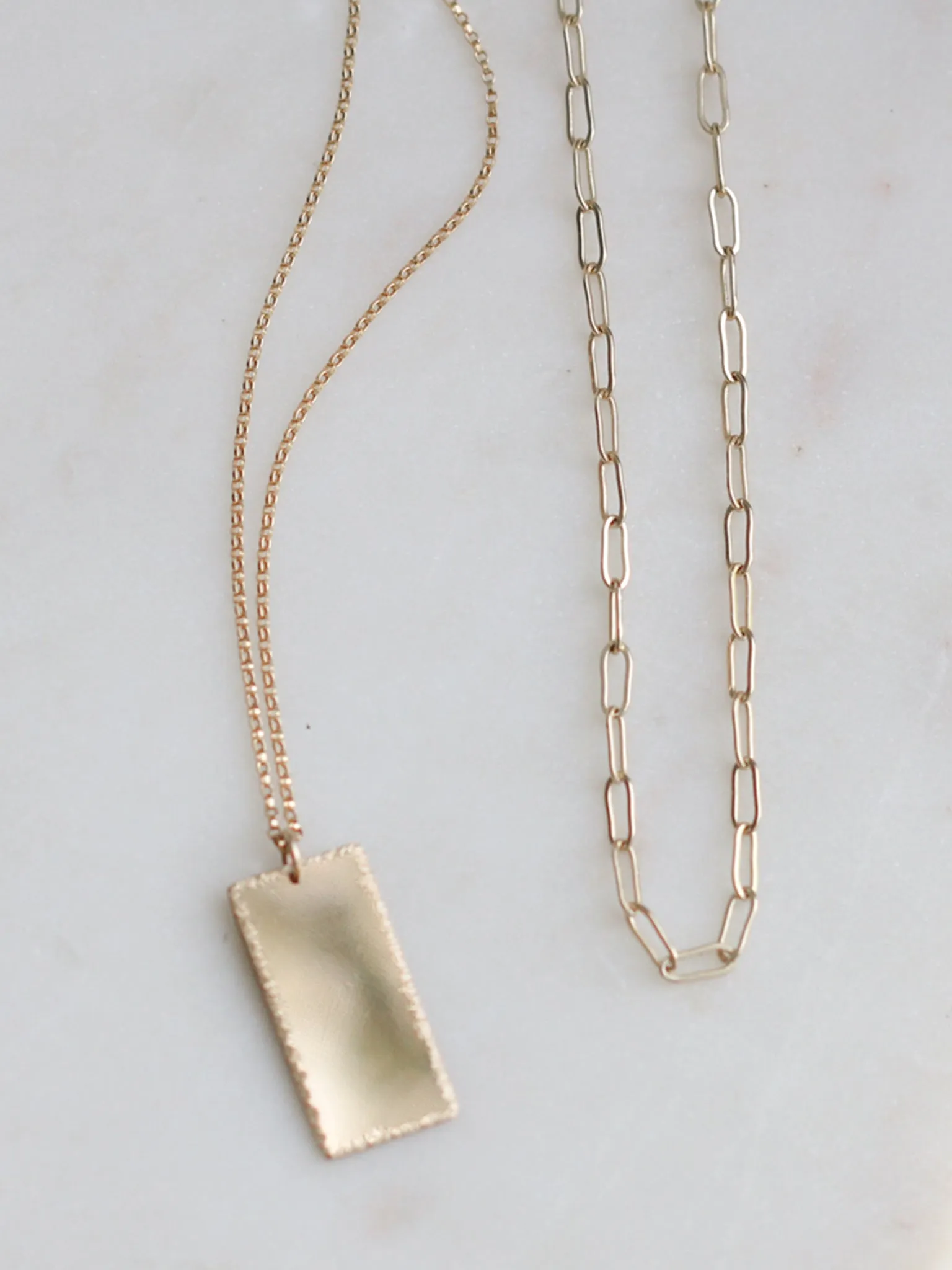 Bar Pendant Necklace Layering Set