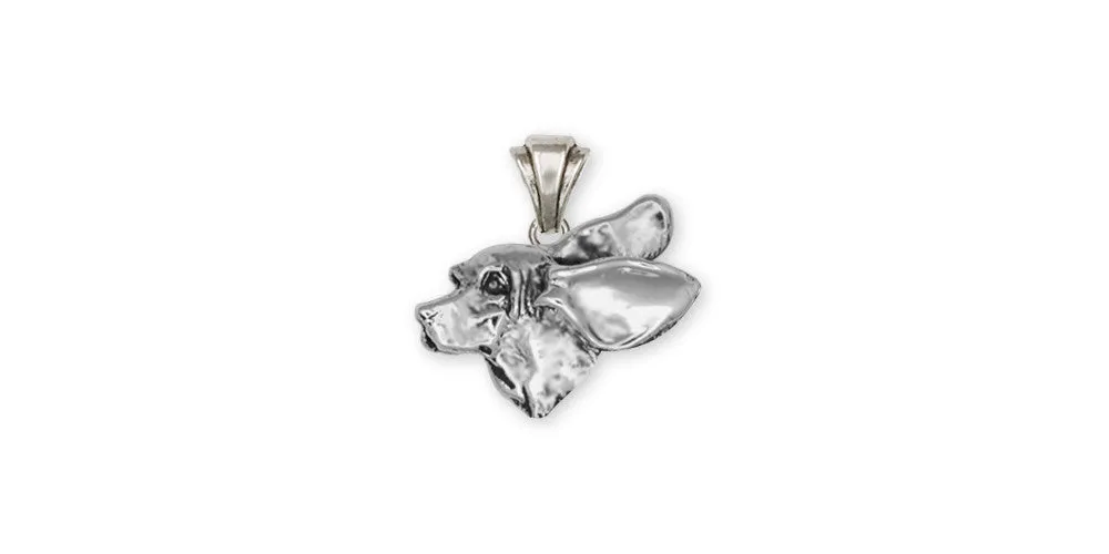 Basset Hound Pendant Jewelry Sterling Silver Handmade Dog Pendant BH4-P