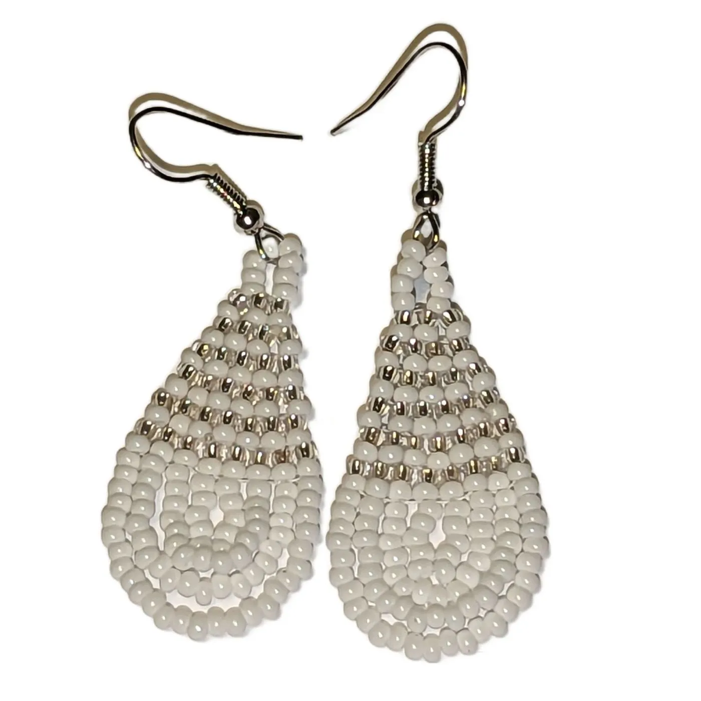 Beaded Tear Drop Earrings Small - Assorted Colors