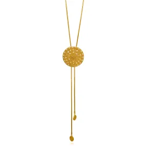 BECKY GOLD LONG NECKLACE FILIGREE