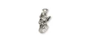 Boston Terrier Pendant Jewelry Sterling Silver Handmade Dog Pendant BT7-P