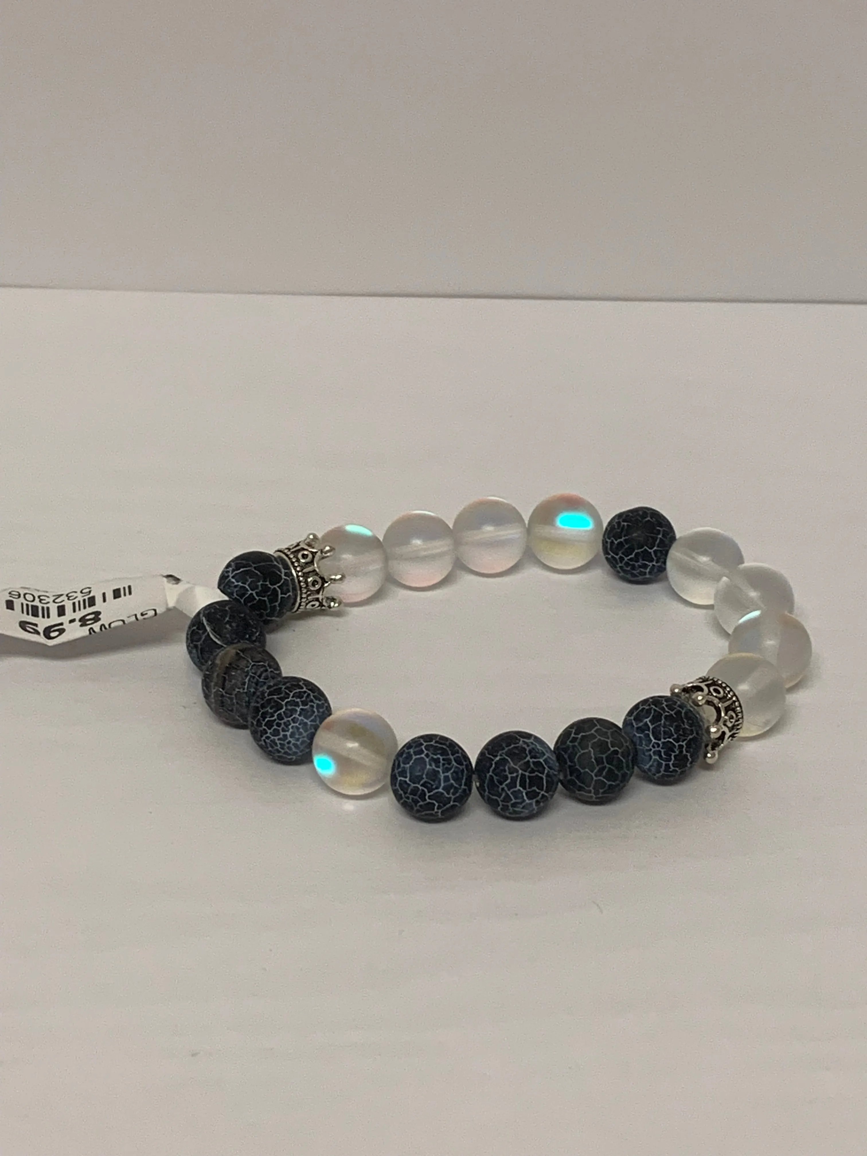 Bracelet - Black Agate - Glow In The Dark