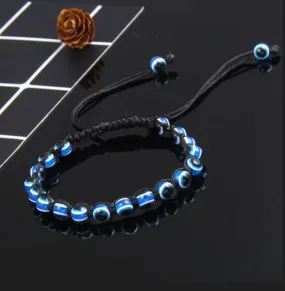 Bracelet - Evil Eye - Braid Black