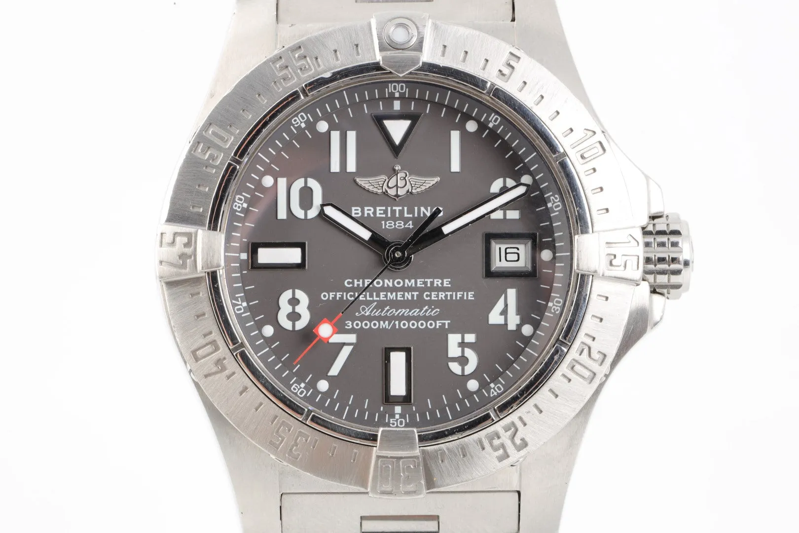 Breitling Avenger A17330 Stainless Steel 45mm Men's Watch 2008