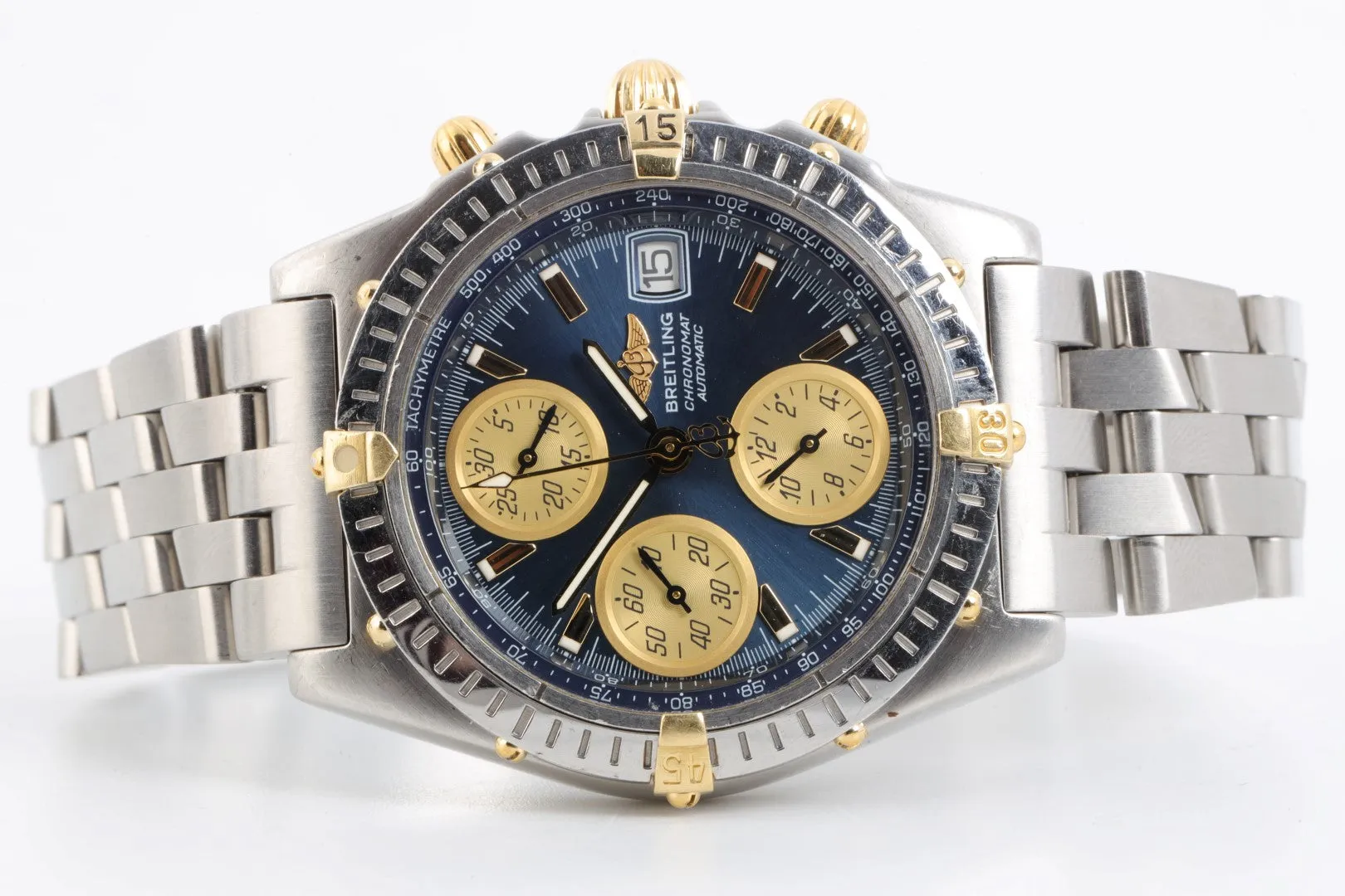 Breitling Chronomat B13350 Stainless Steel & 18K Yellow Gold 39mm Men's Watch