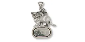 British Shorthair Angel Personalized Pendant Jewelry Sterling Silver Handmade Cat Personalized Pendant BRS1-DP