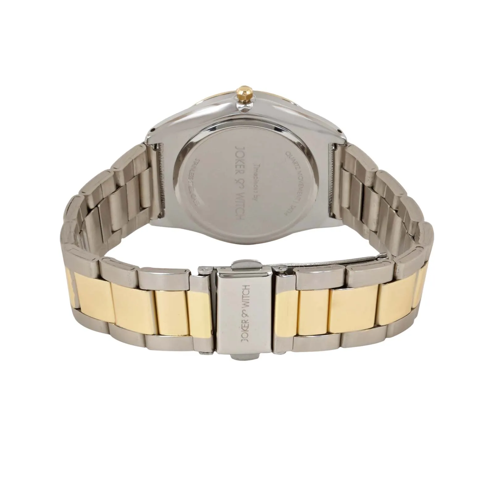 Brooklyn Gold Dial Dual Tone Metallic Strap Watch