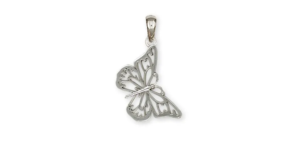 Butterfly Pendant Jewelry Sterling Silver Handmade Butterfly Pendant BY1-P