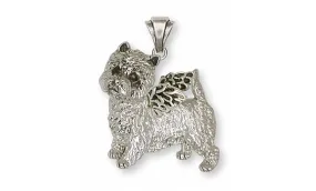 Cairn Terrier Angel Pendant Jewelry Sterling Silver Handmade Dog Pendant CNWS8-AP