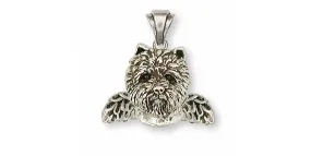 Cairn Terrier Angel Pendant Jewelry Sterling Silver Handmade Dog Pendant CNWT2-AP