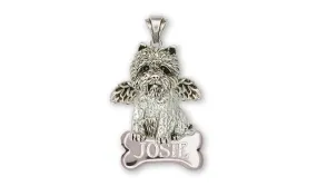 Cairn Terrier Angel Pendant Jewelry Sterling Silver Handmade Dog Pendant CNWT23-ANP