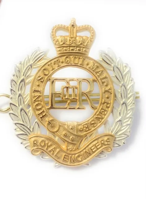 Cap Bge - Royal Eng. - Officers - Shank & Pin