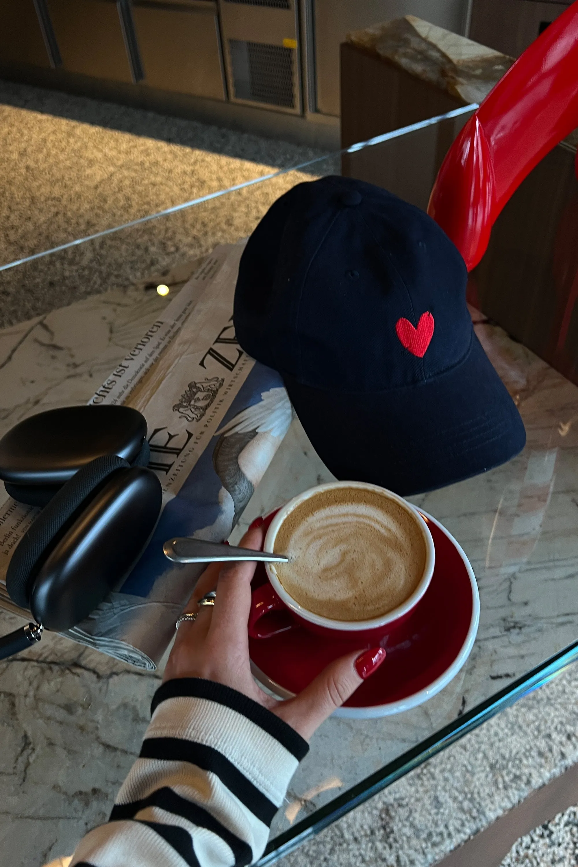 Cap 'Heart' in Navy