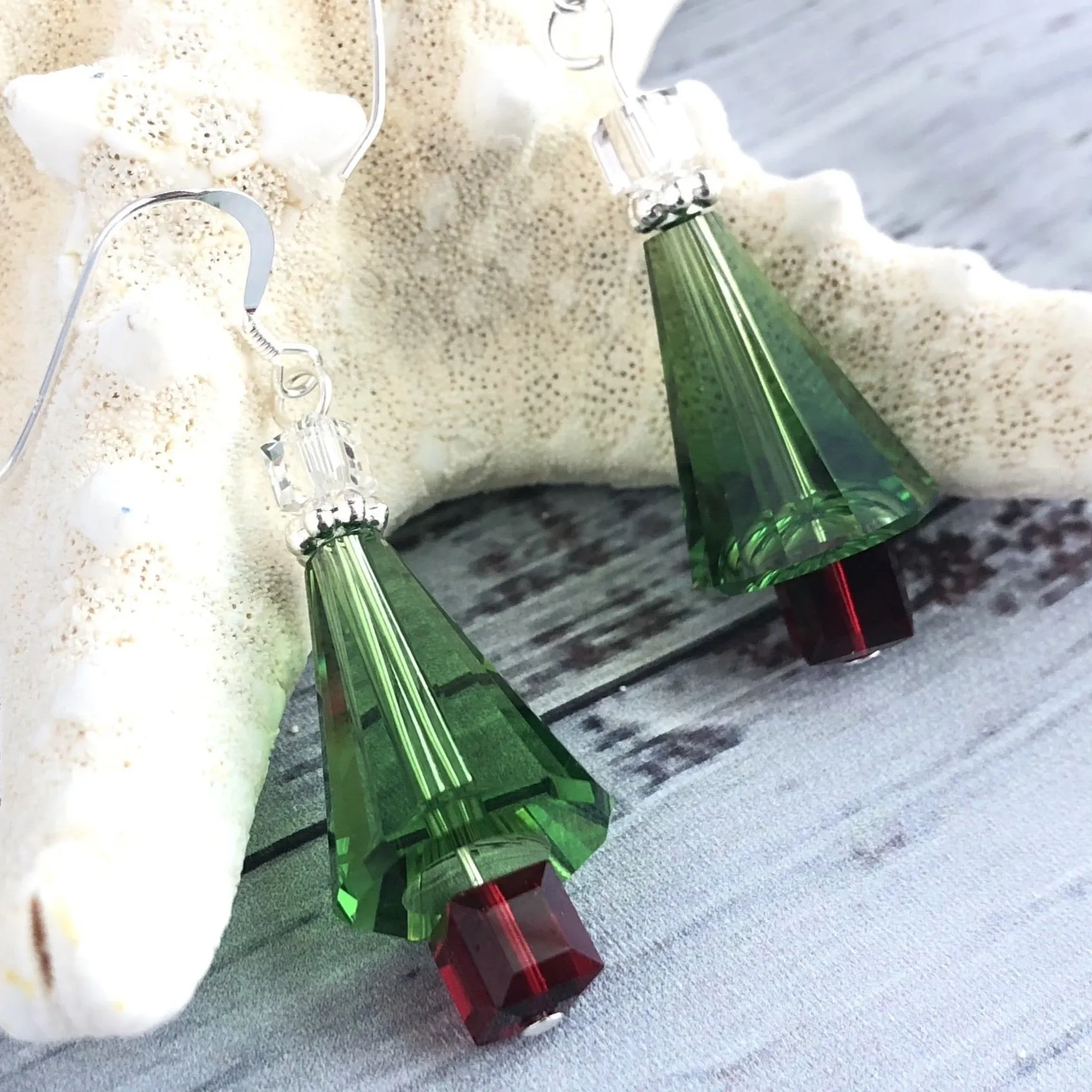 Christmas Tree Swarovski Earrings