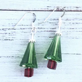 Christmas Tree Swarovski Earrings