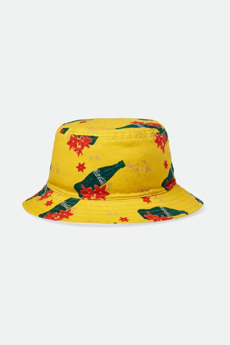 Coca-Cola Good Day Reversible Bucket Hat  - Yellow/White