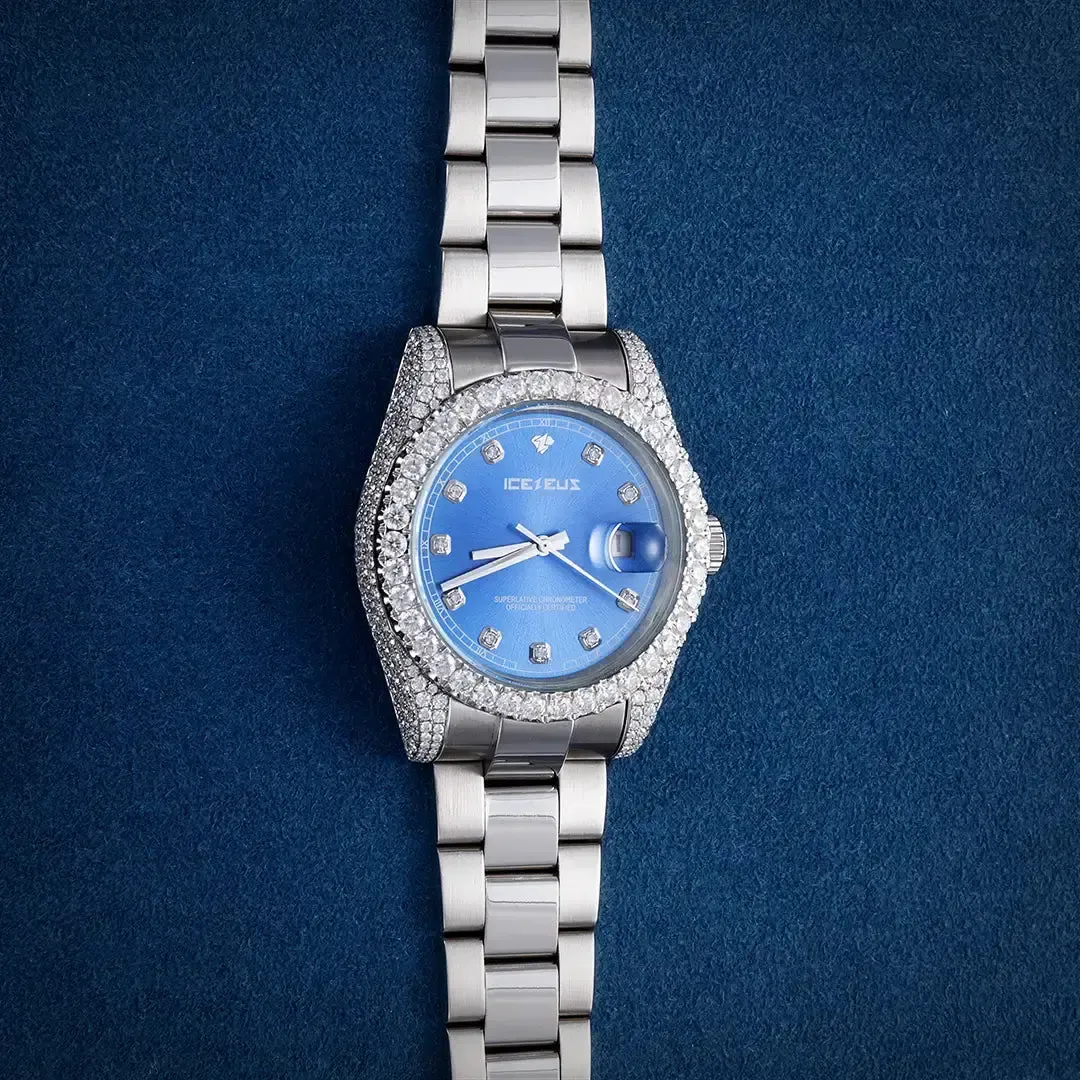 Custom Ice Moissanite Case Watch