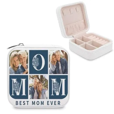 Custom Photo Mother&I Jewelry Storage Box Jewelry Decorative Trinket Case Jewelry Organizer Mother's Day Gift