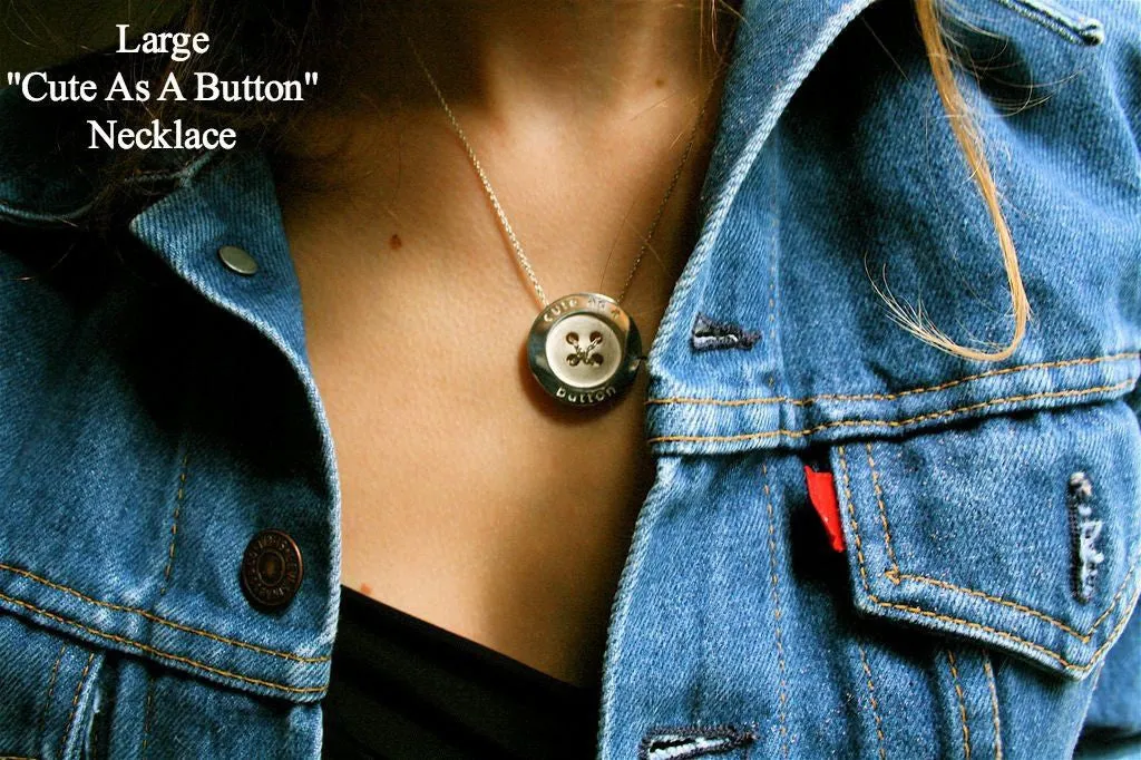 Cute As A Button Necklace