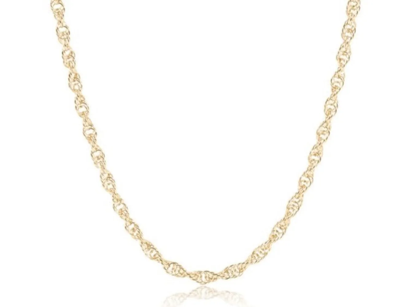 ENewton 17 Choker Gold Rope Chain Necklace