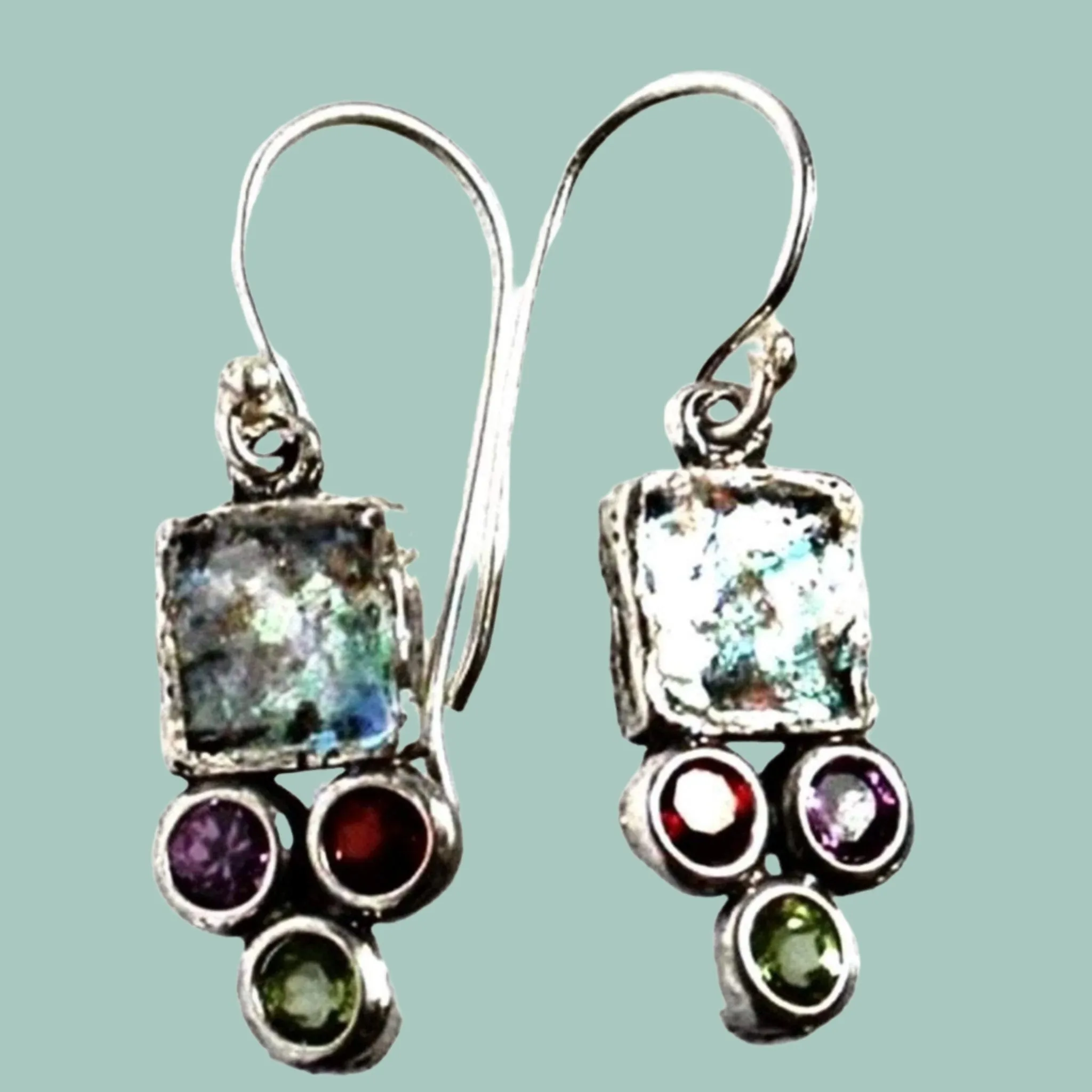 Eternal Glamour: Elevate Your Style with Roman Glass Earrings Bluenoemi Roman Glass Earrings