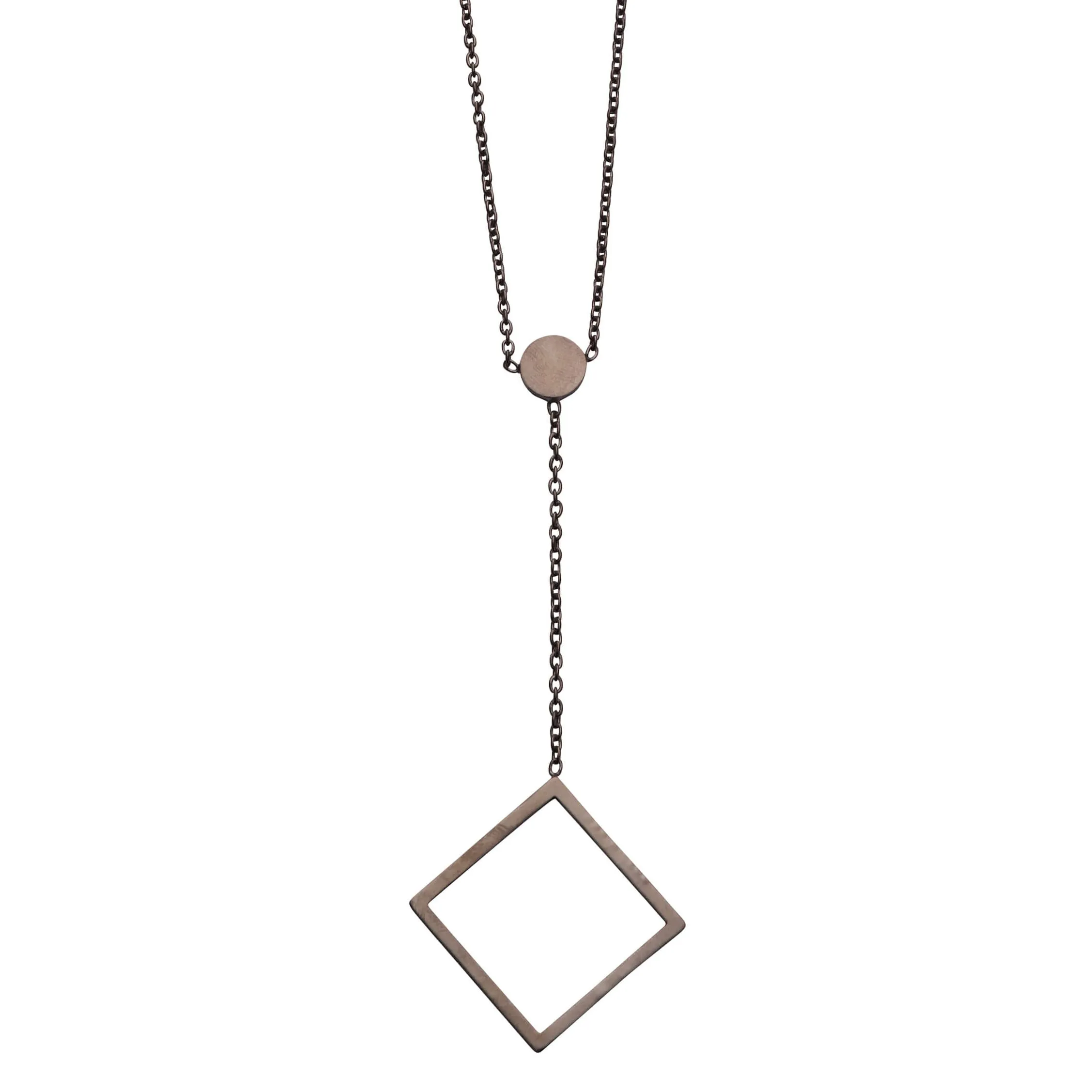 F 166 - Rectangle Drop Necklace