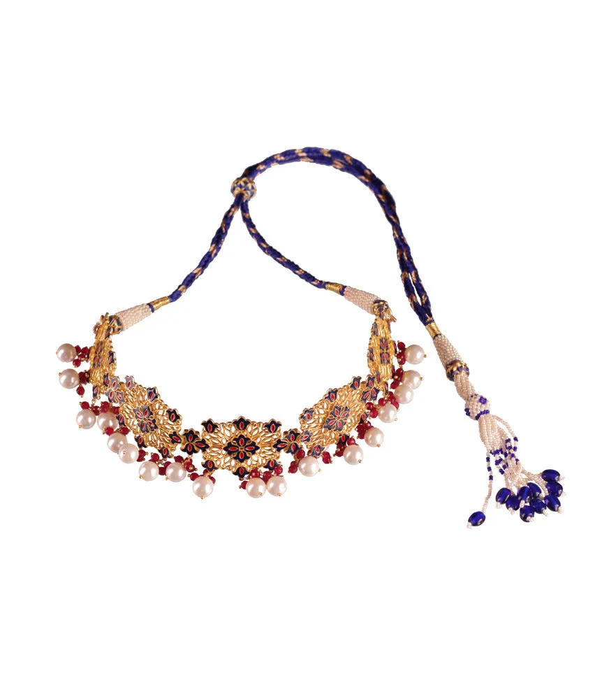 Floral Traces Choker Necklace