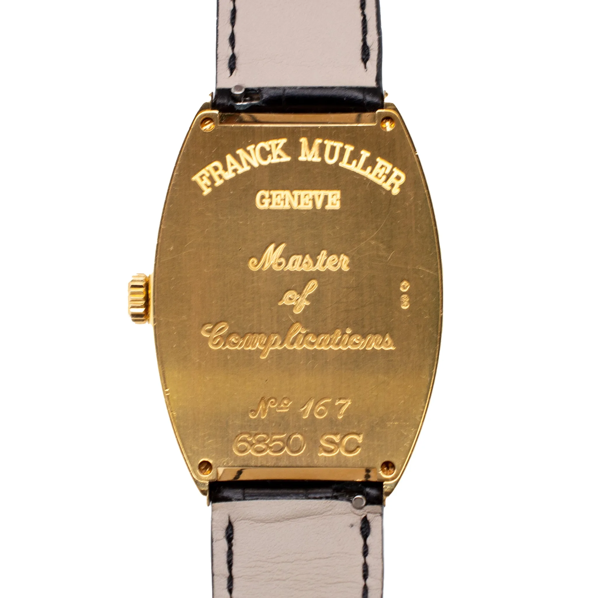 Franck Muller Curvex 6850 SC 34MM 18K Yellow Gold Watch