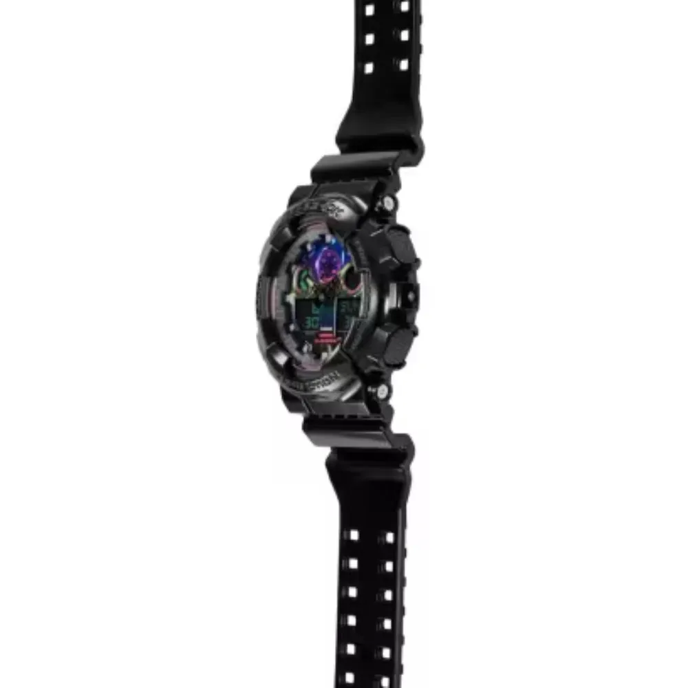 G-Shock Analog Digital GA-100 Series - Black/Multi-Color Accents