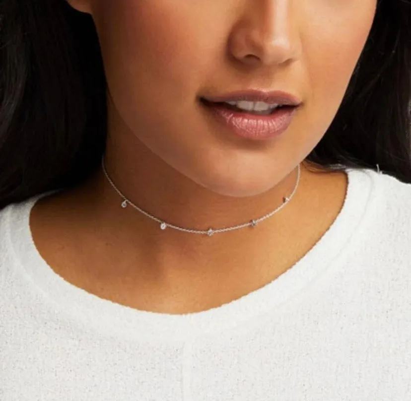 Gorjana 5 Disc Choker Necklace (silver)