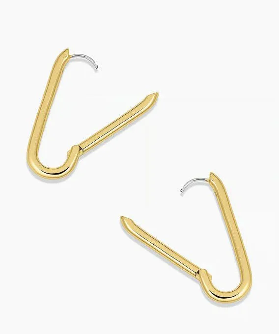 Gorjana Zoey Link Hoops - Gold